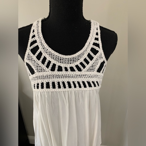 Purple Snow Crochet White Dress - Picture 2 of 5